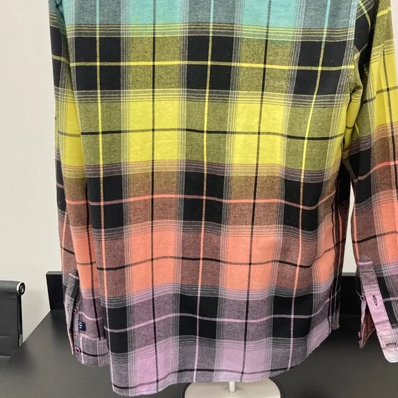 Scotch & Soda Colorful Plaid Button Down Shirt XL
